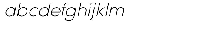 Sofia Thin Italic Font LOWERCASE