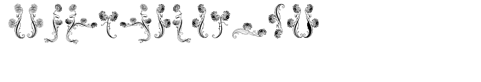 Soft Flowers Two Font UPPERCASE