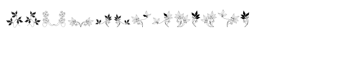 Soft Flowers Two Font LOWERCASE