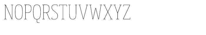 Soho Condensed Thin Font UPPERCASE
