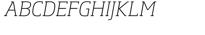 Soho Extra Light Italic Font UPPERCASE
