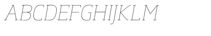 Soho Thin Italic Font UPPERCASE