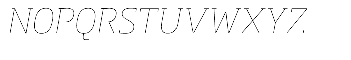 Soho Thin Italic Font UPPERCASE