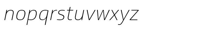 Soleto Thin Italic Font LOWERCASE
