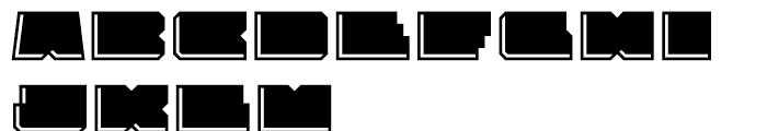 Solida Engraved Wide Font LOWERCASE