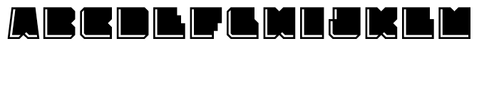 Solida Engraved Font LOWERCASE