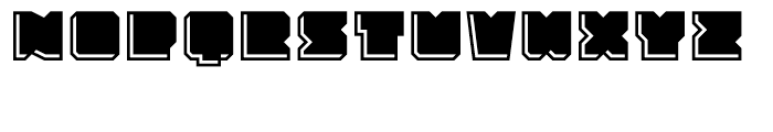 Solida Engraved Font LOWERCASE
