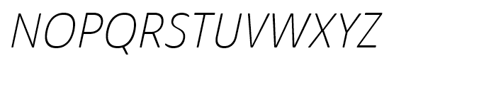 Solitas Norm Thin Italic Font UPPERCASE