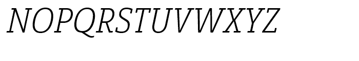 Solitas Slab Cond Light Italic Font UPPERCASE