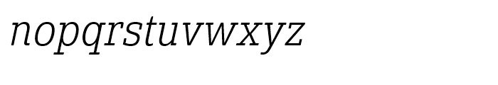 Solitas Slab Cond Light Italic Font LOWERCASE