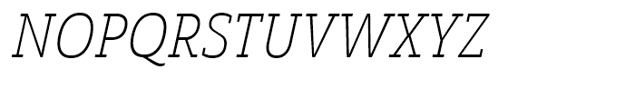 Solitas Slab Cond Thin Italic Font UPPERCASE