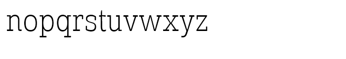 Solitas Slab Cond Thin Font LOWERCASE