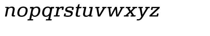 Solitas Slab Ext Regular Italic Font LOWERCASE