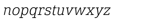 Solitas Slab Norm Light Italic Font LOWERCASE
