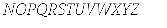 Solitas Slab Norm Thin Italic Font UPPERCASE