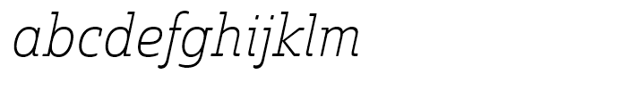 Solitas Slab Norm Thin Italic Font LOWERCASE