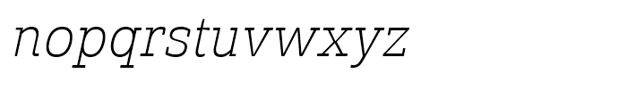 Solitas Slab Norm Thin Italic Font LOWERCASE