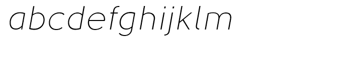 Solomon Sans Light Italic Font LOWERCASE