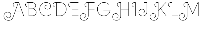 Solomon Thin Deco Font UPPERCASE