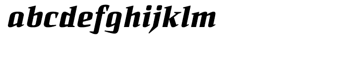 Sommet Serif Heavy Italic Font LOWERCASE