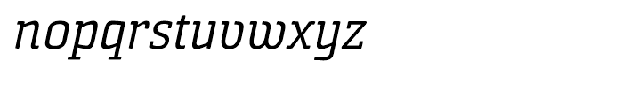 Sommet Slab Rounded Regular Italic Font LOWERCASE