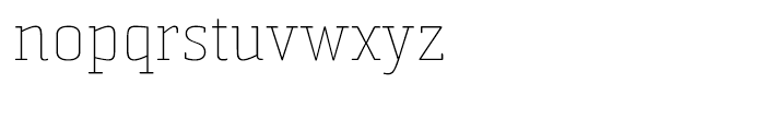 Sommet Slab Rounded Thin Font LOWERCASE