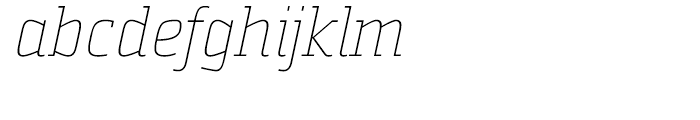 Sommet Slab Thin Italic FONT