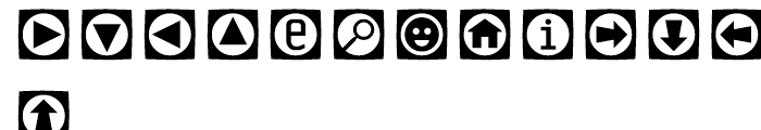 Sophisto Icons Buttons A Font LOWERCASE