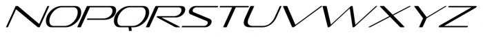 Sofachrome Extralight Italic Font LOWERCASE