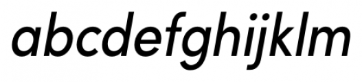 Sofia Pro Condensed Regular Italic Font LOWERCASE