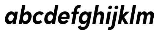 Sofia Pro Condensed Semi Bold Italic Font LOWERCASE