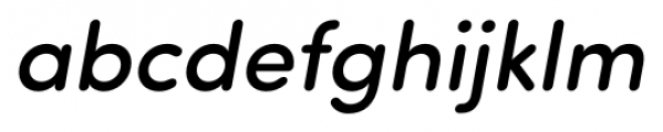Sofia Pro Soft Medium Italic Font LOWERCASE