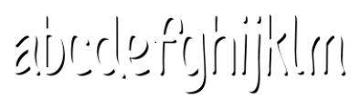 Sofia Rough Script Shadow Regular Font UPPERCASE