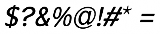 Soft Sans  Italic Font OTHER CHARS