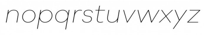 Soin Sans Neue Thin Italic Font LOWERCASE