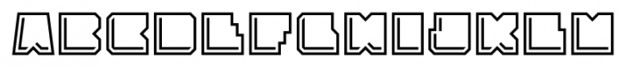 Solida Outline Engraved Font LOWERCASE