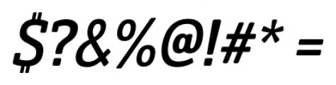 Solitas Slab Condensed Medium Italic Font OTHER CHARS