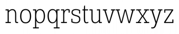 Solitas Slab Condensed Thin Font LOWERCASE