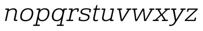 Solitas Slab Extended Light Italic Font LOWERCASE