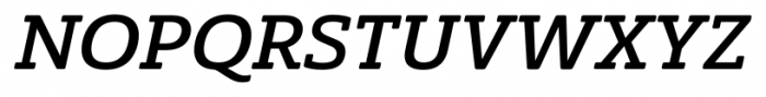Solitas Slab Extended Medium Italic Font UPPERCASE