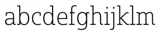 Solitas Slab Thin Font LOWERCASE