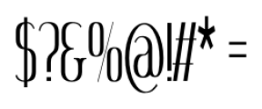 SomaSkript Tall Regular Font OTHER CHARS