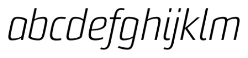 Sommet Light Italic Font LOWERCASE