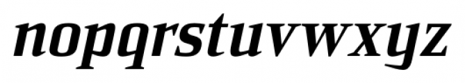 Sommet Serif Black Italic Font LOWERCASE