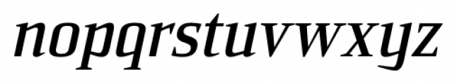 Sommet Serif Bold Italic Font LOWERCASE