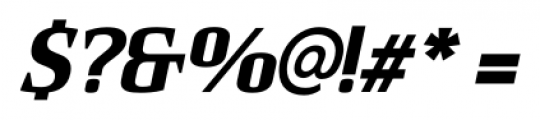 Sommet Serif Heavy Italic Font OTHER CHARS