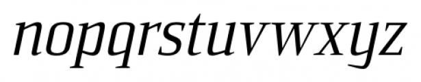 Sommet Serif Italic Font LOWERCASE