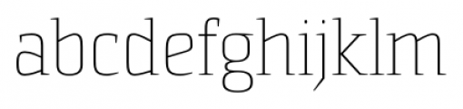 Sommet Serif Thin Font LOWERCASE