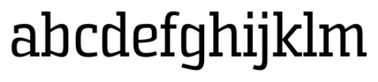 Sommet Slab Regular Font LOWERCASE