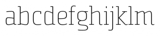 Sommet Slab Rounded Thin Font LOWERCASE